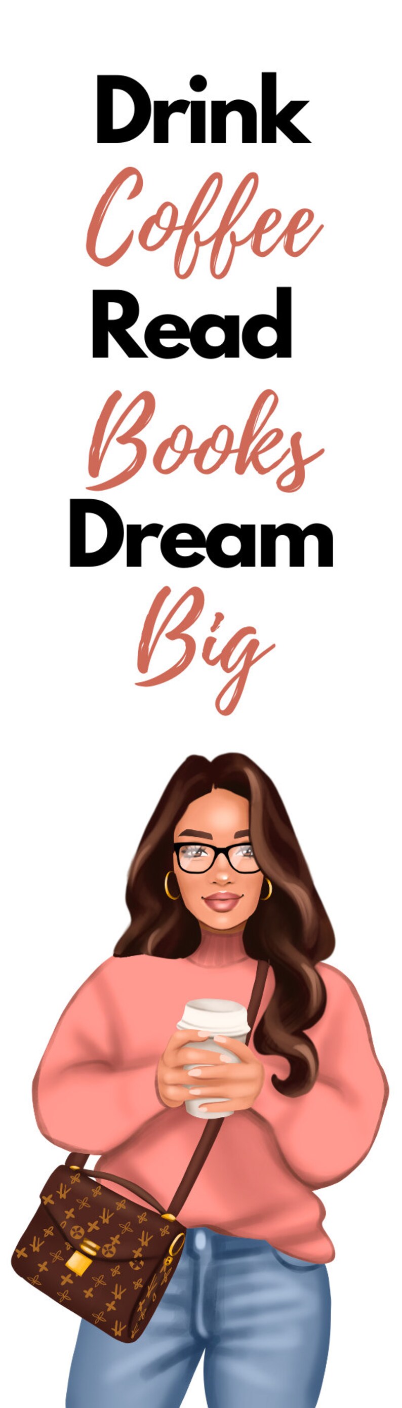 Drink Coffee Dream Big Bookmark Mother s Day Gift Etsy drink-coffee-dream-big-bookmark-mother-s-day-gift-etsy