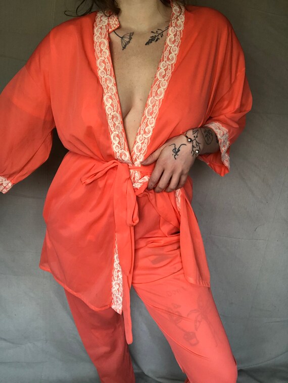 S/M 1950’s/1960’s 3 Piece Pajama Set