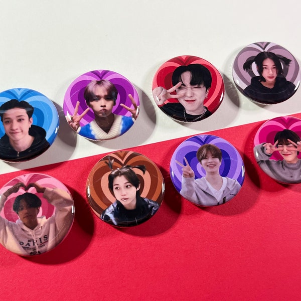 Stray Kids Heart Pins