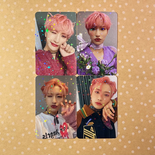 ATEEZ Pink Seonghwa Holo Photocards