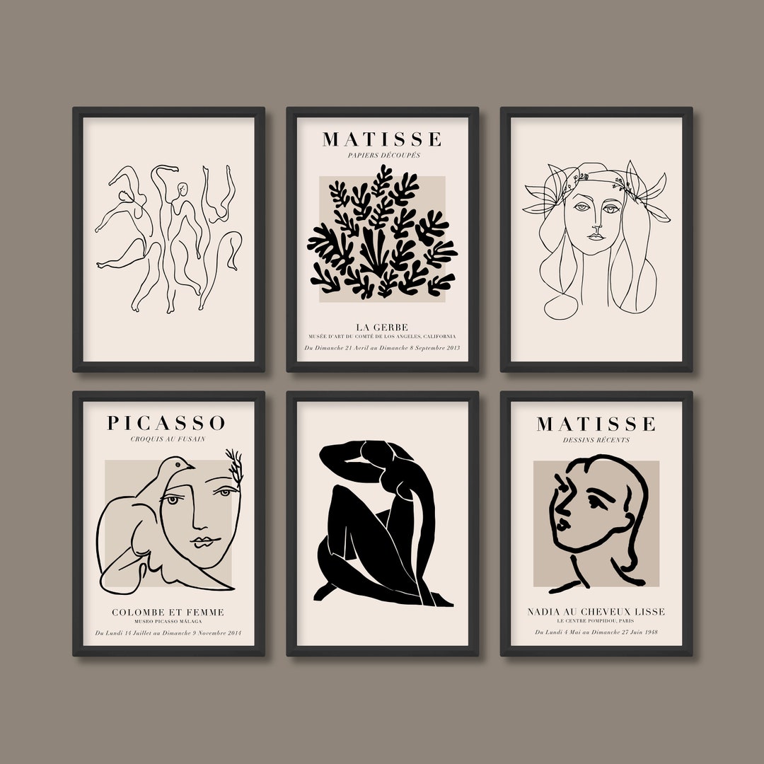 Henri Matisse and Pablo Picasso Inspired Exhibition Posters