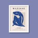 Henri Matisse Inspired Exhibition Poster | Nu Bleu II | A5 A4 A3 A2 A1 A0 