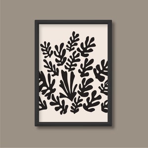 Henri Matisse Inspired Abstract Poster | La Gerbe (Neutral) | A5 A4 A3 A2 A1 A0