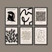 Henri Matisse and Pablo Picasso Inspired Exhibition Posters Set of 6 | Black Monochrome Neutrals | A5 A4 A3 A2 A1 