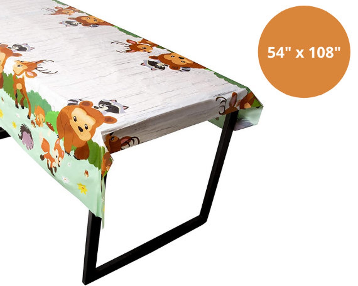 Woodland Baby Shower Tablecloth Woodland Baby Shower Etsy