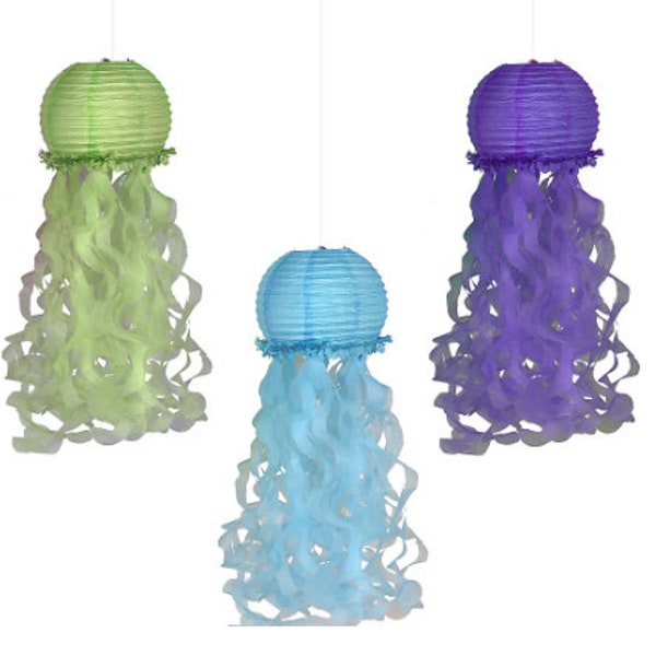 Mermaid Party Jellyfish Lanterns Mermaid - Under The Sea Party Decorations Mermaid Party Decorations Mermaid Baby Shower Mermaid Birthday