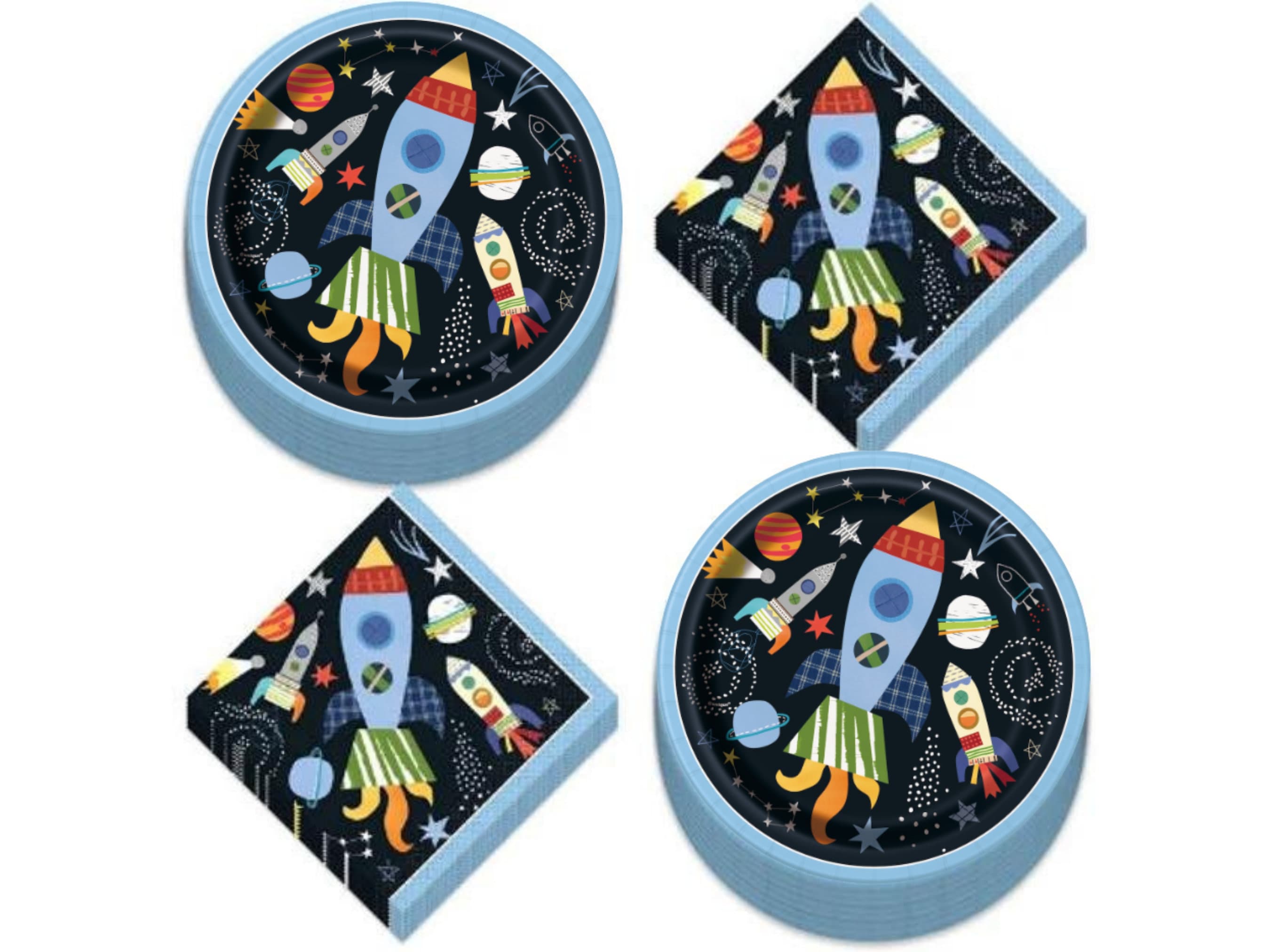 Space Party Tableware Set Galaxy Decor Space Decor Astronaut Etsy
