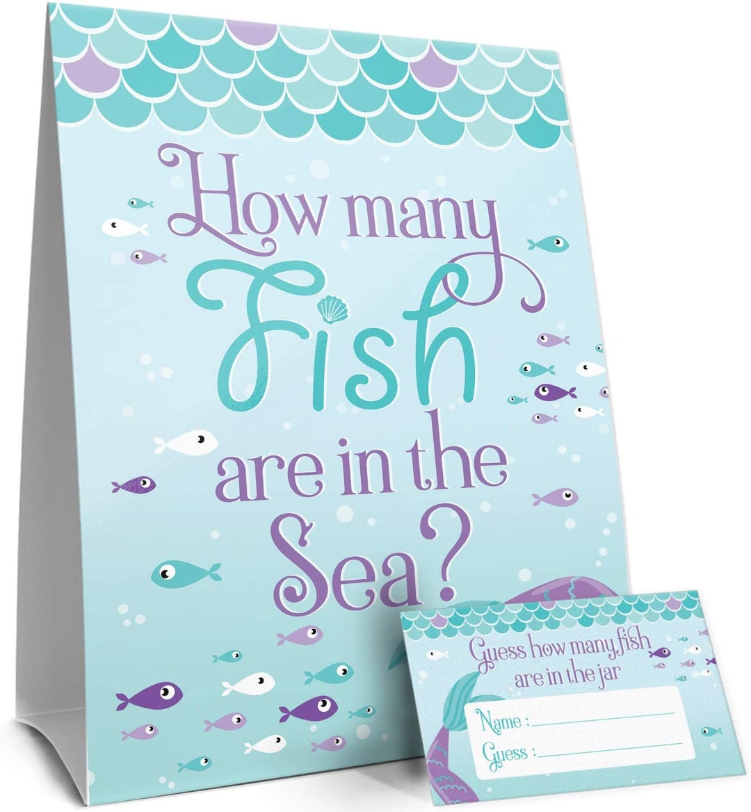 Mermaid Party Games Under the Sea Party Decorations Mermaid - Etsy