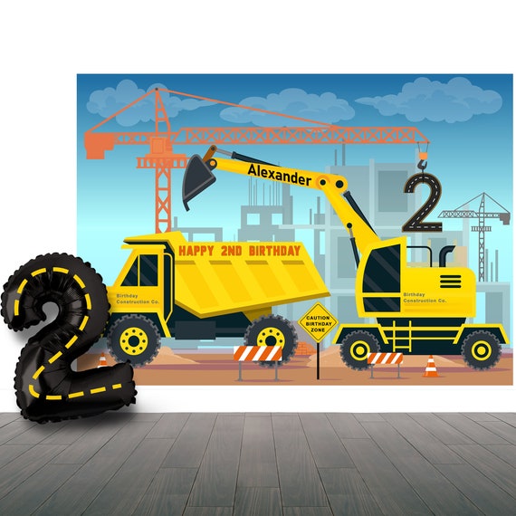 Banner di sfondo fotografico per festa di costruzione Primo compleanno  Festa di compleanno di costruzione Baby shower di costruzione Compleanno di  costruzione -  Italia