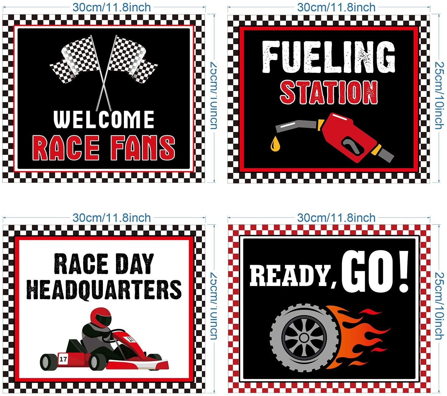 Race Car Party Signs Race Car Birthday Decorations Race Car | Etsy