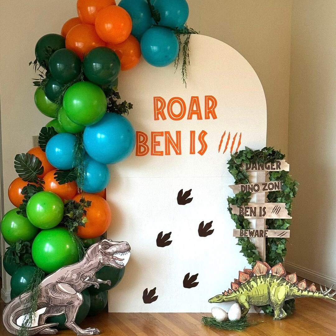 Dinosaur Birthday Party Balloon Arch Dinosaur Birthday Supplies