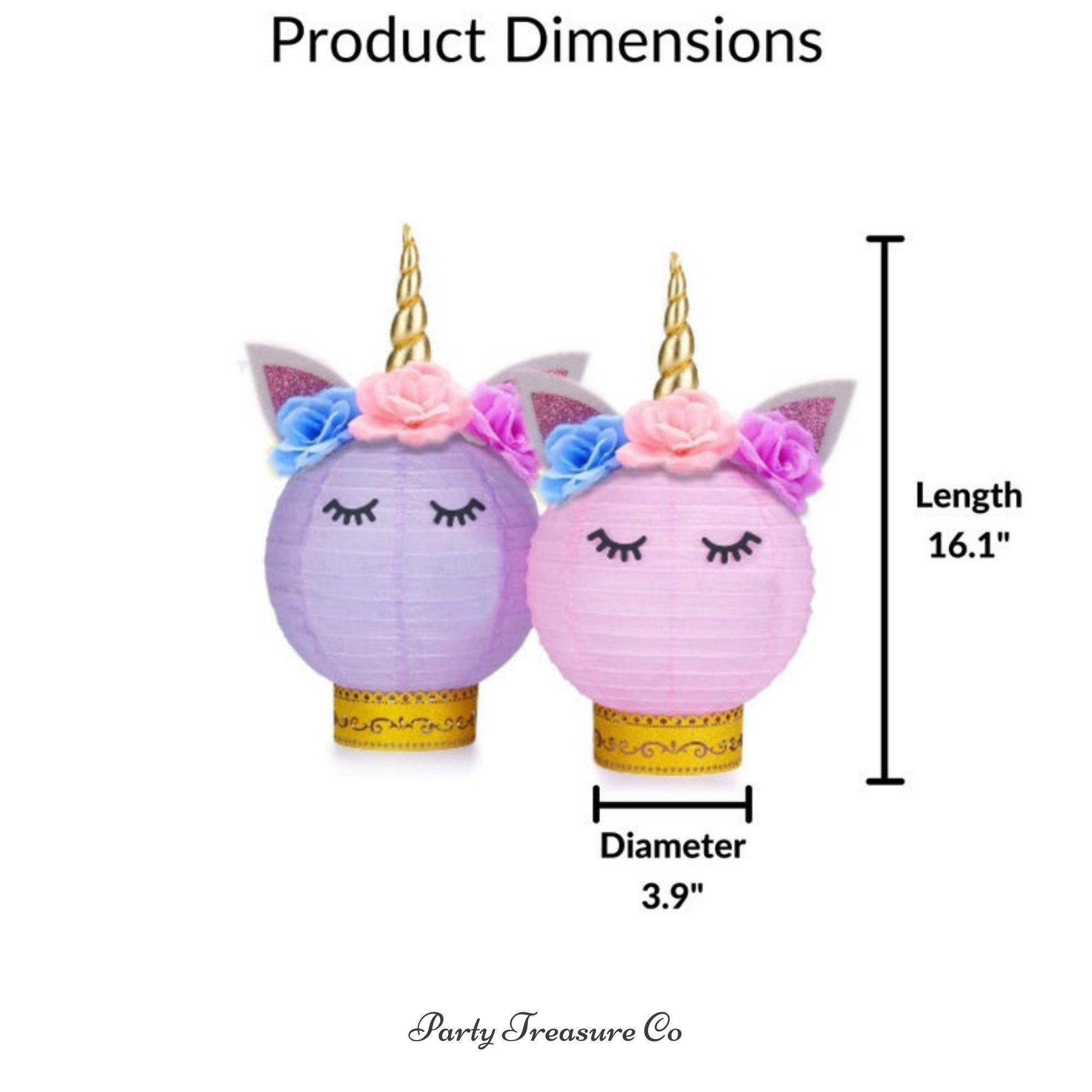 Unicorn Party Unicorn Lanterns Unicorn Birthday Decorations Etsy