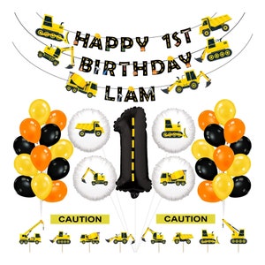 Construction Birthday Party Decorations Decor Construction Birthday Banner Construction Construction Theme Decor