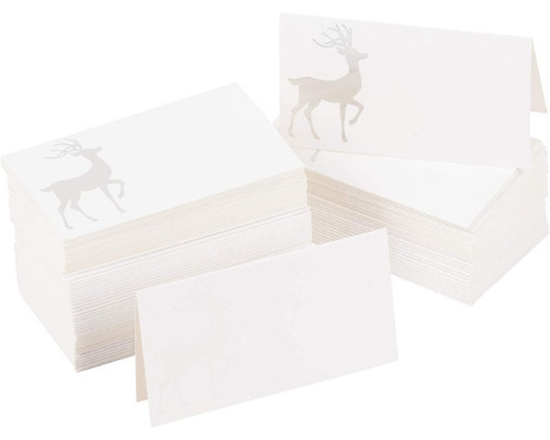 Christmas Place Cards Dinner Party Seating Deer Christmas Etsy Christmas Place Cards Dinner Party Seating Deer Christmas Etsy