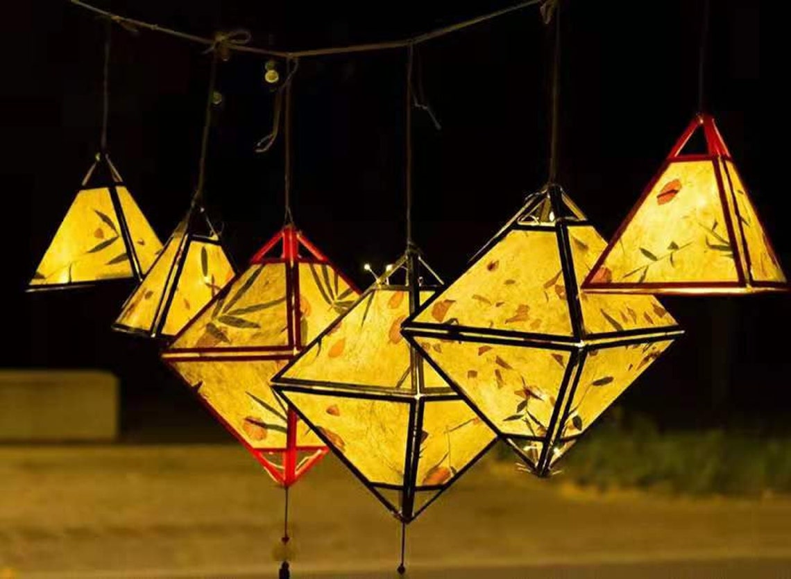 Flower Paper Chinese Lantern Etsy