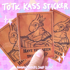 Sticker vinyle Kass Totk Wanted