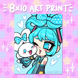 Miku & Chile Morrón 8”x10” Art Print