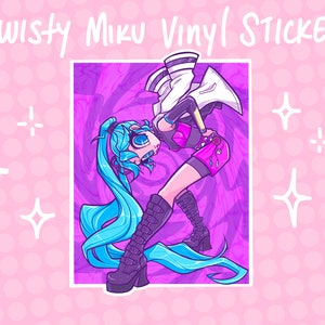 Twisty Miku Vinyl Sticker
