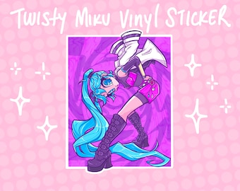 Twisty Miku Vinyl Sticker