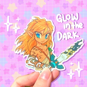 TOTK Link - Glow in the Dark Sticker