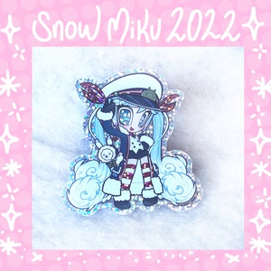 Snow Miku 2022 Holographic Glitter Sticker