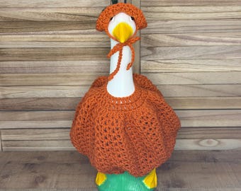 Pumpkin Pearl 17-21 Inch Porch Goose Dress Crochet Pattern PDF | Fall Goose Outfit Pattern | Crochet Goose Clothes | Instant Download