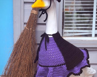 Wanda Witch 23 Inch Goose Crochet Pattern | Porch Goose Costume PDF | Witch Goose Outfit | Halloween Crochet Pattern | Instant Download