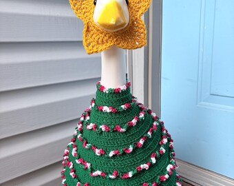 23" North Star Goose Dress Crochet Pattern | Christmas Tree Design (Digital PDF)