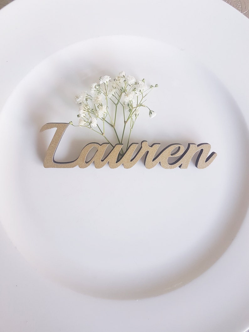 Wooden Place Names Table Place Name Place Setting Laser Cut Etsy UK