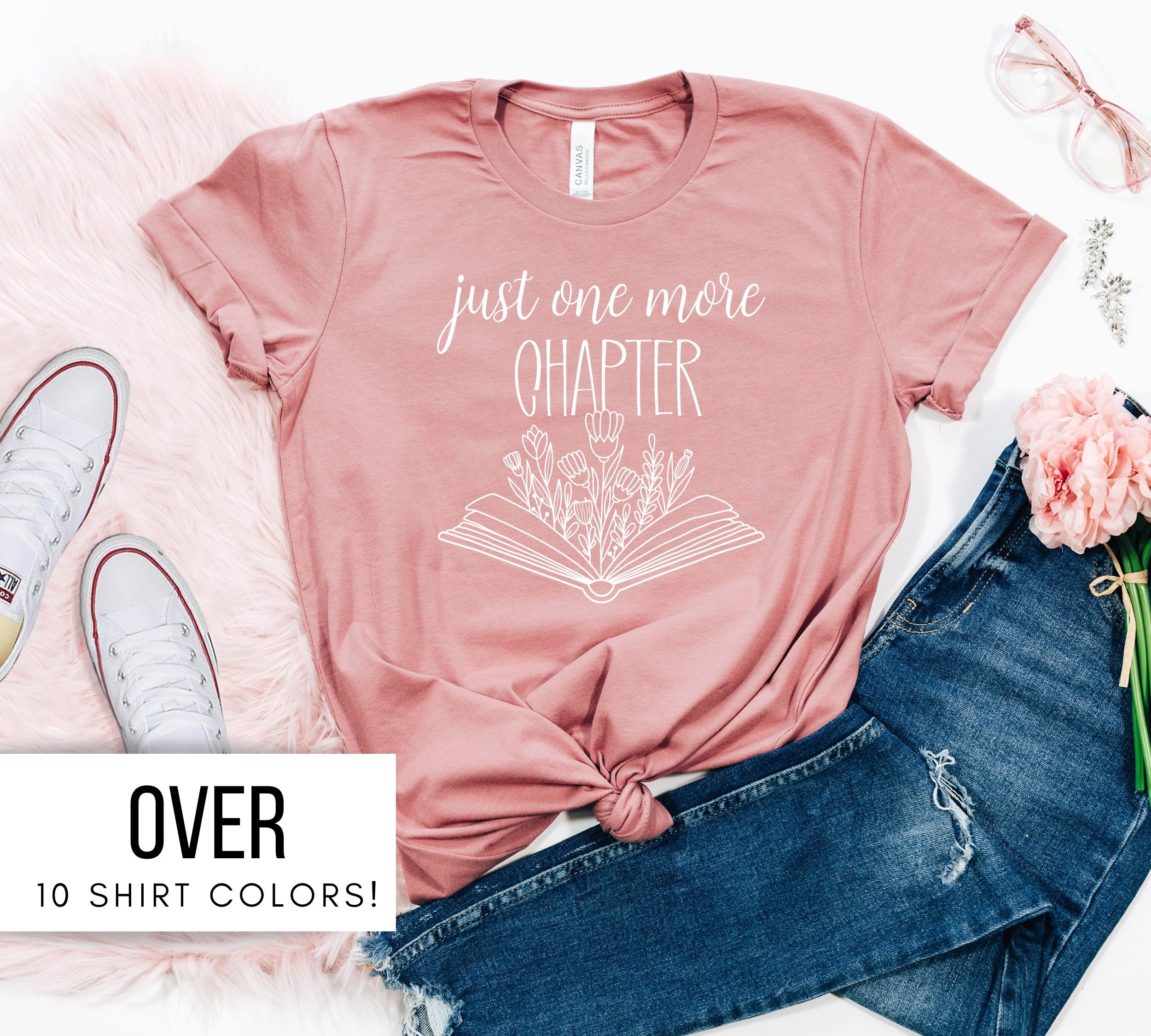 Book Lover Shirt for Women Just One More Chapter T Shirt | Etsy