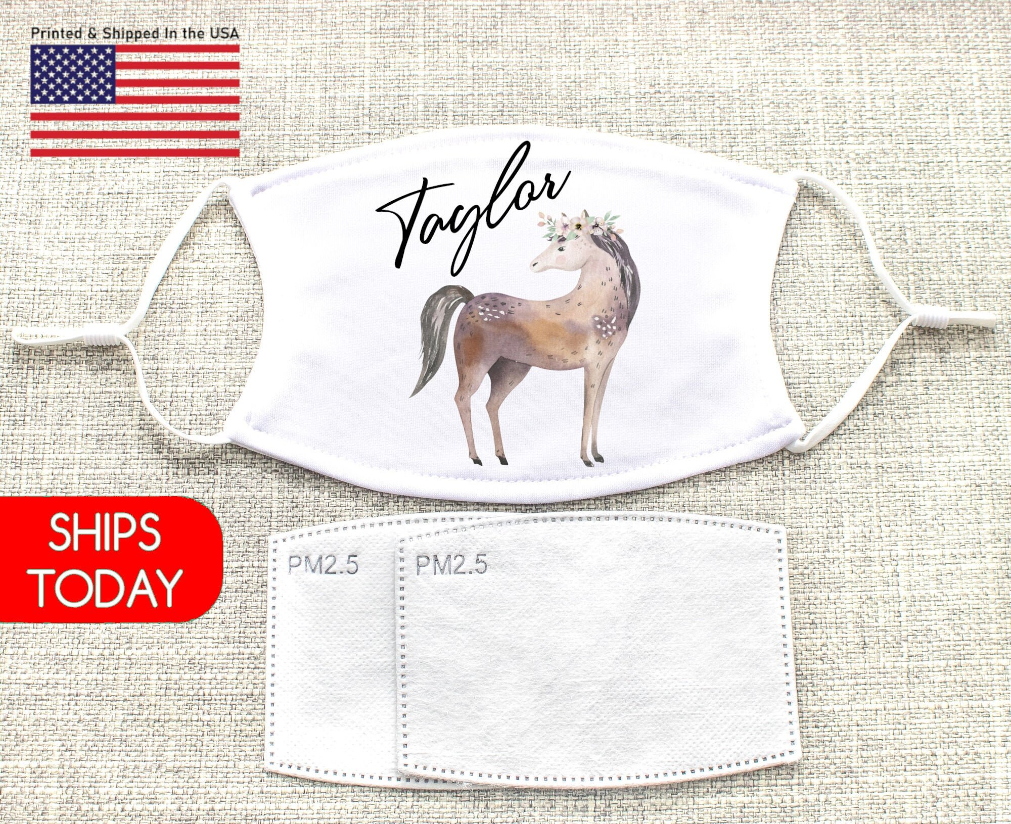 Horse Face Mask Kids Adult Child Horse Mask with Filter Etsy