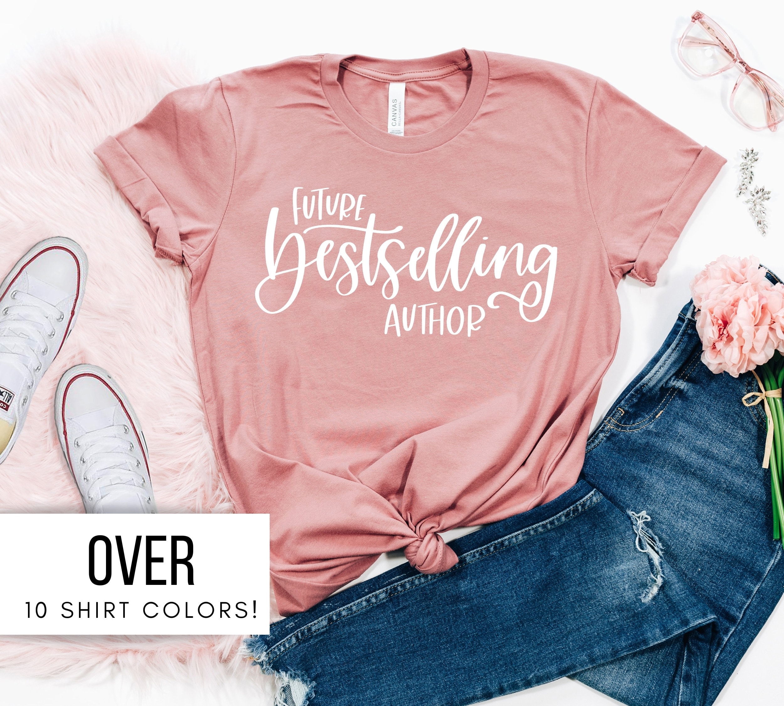 Author Shirt for Women Future Best Selling Author T Shirt Etsy