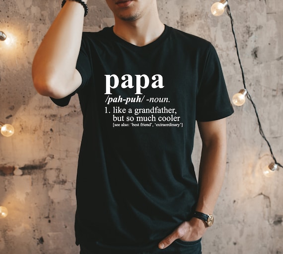 Monetair combinatie acre Papa Shirt for Father's Day Gift Papa Definition T Shirt - Etsy