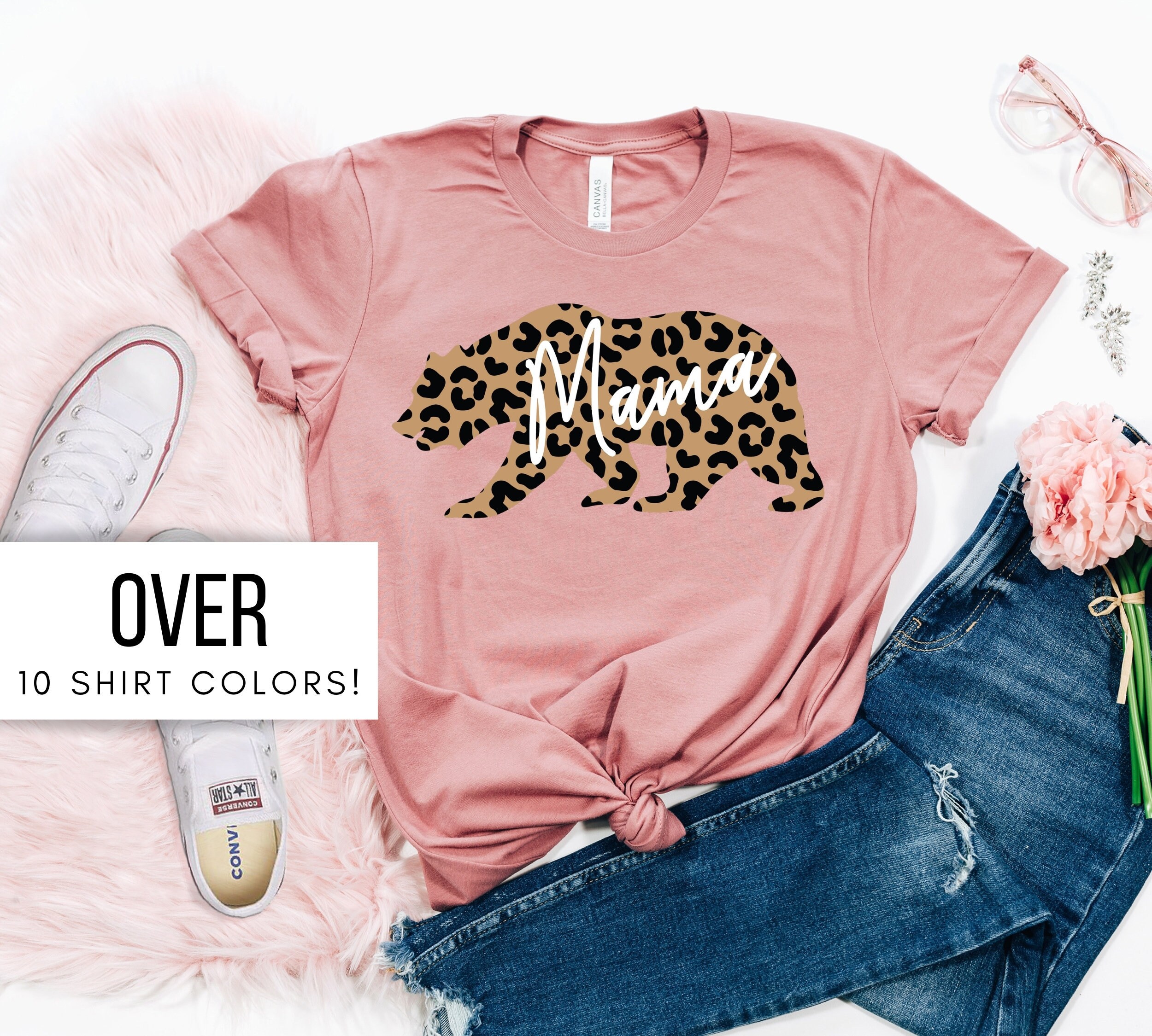 Mom Shirts Momlife Shirt Mothers Day Gift Mama Bear Tee Mama Bear Shirt Mama Bear T-shirt Mama Tee Shirts for Moms