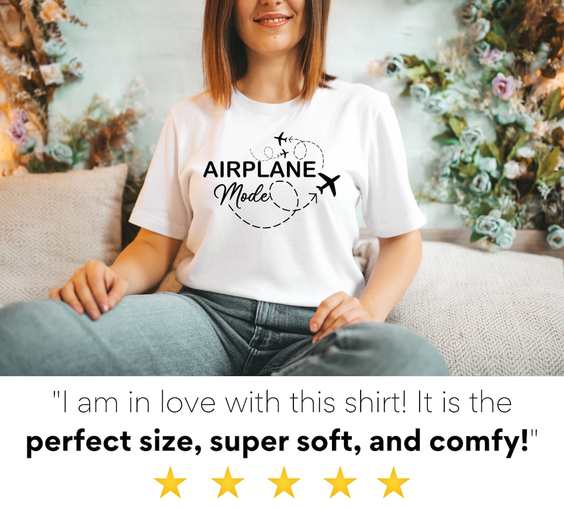 Airplane Mode Shirt for Her Travel T Shirt for Women Gift Etsy