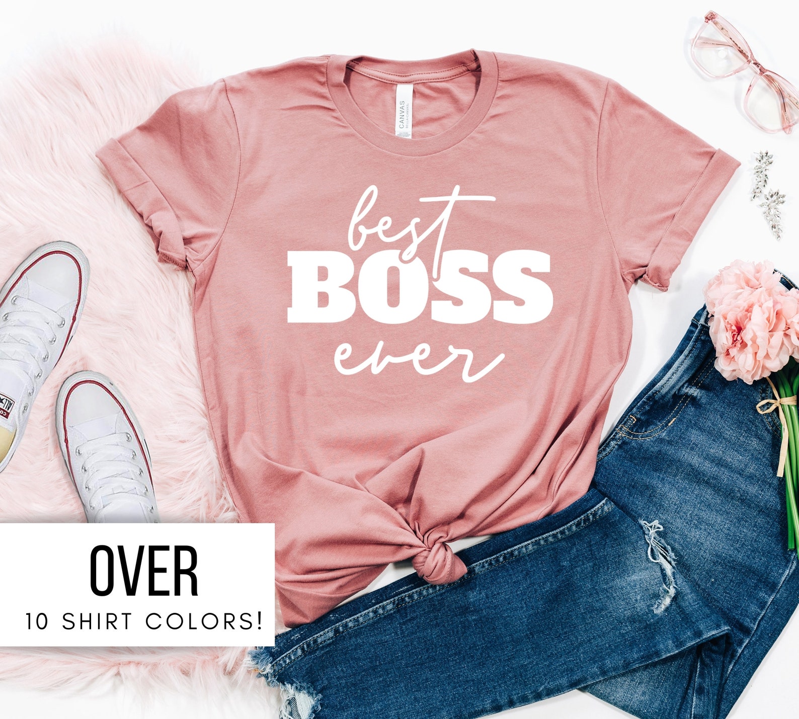 Best Boss Ever Shirt for Women Boss T Shirt for Her Gift Etsy