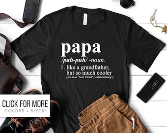 Papa T Shirt | Etsy