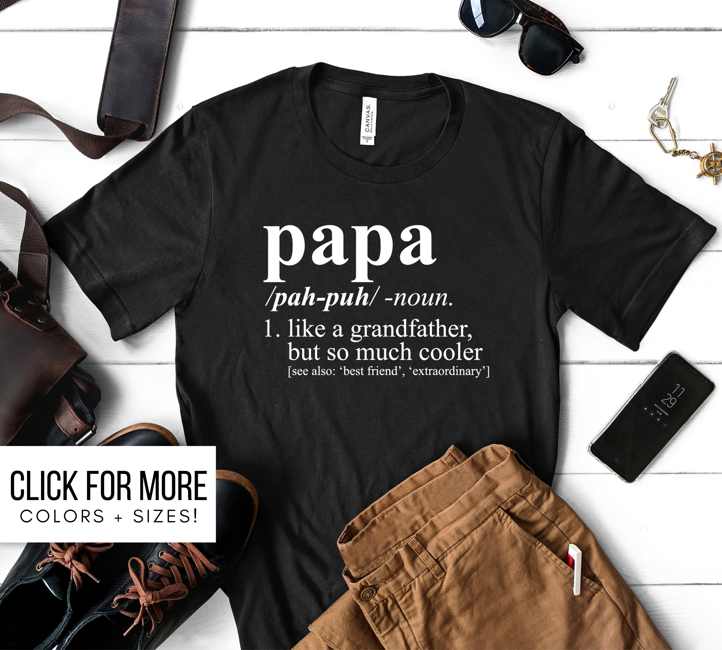 GRANDPAPPY Because \u201cgrandfather\u201d is for old guys GRANDPAPPY SHIRT Grandpa Gift Dad Birthday Fathers Day Dad Dad Gift Idea