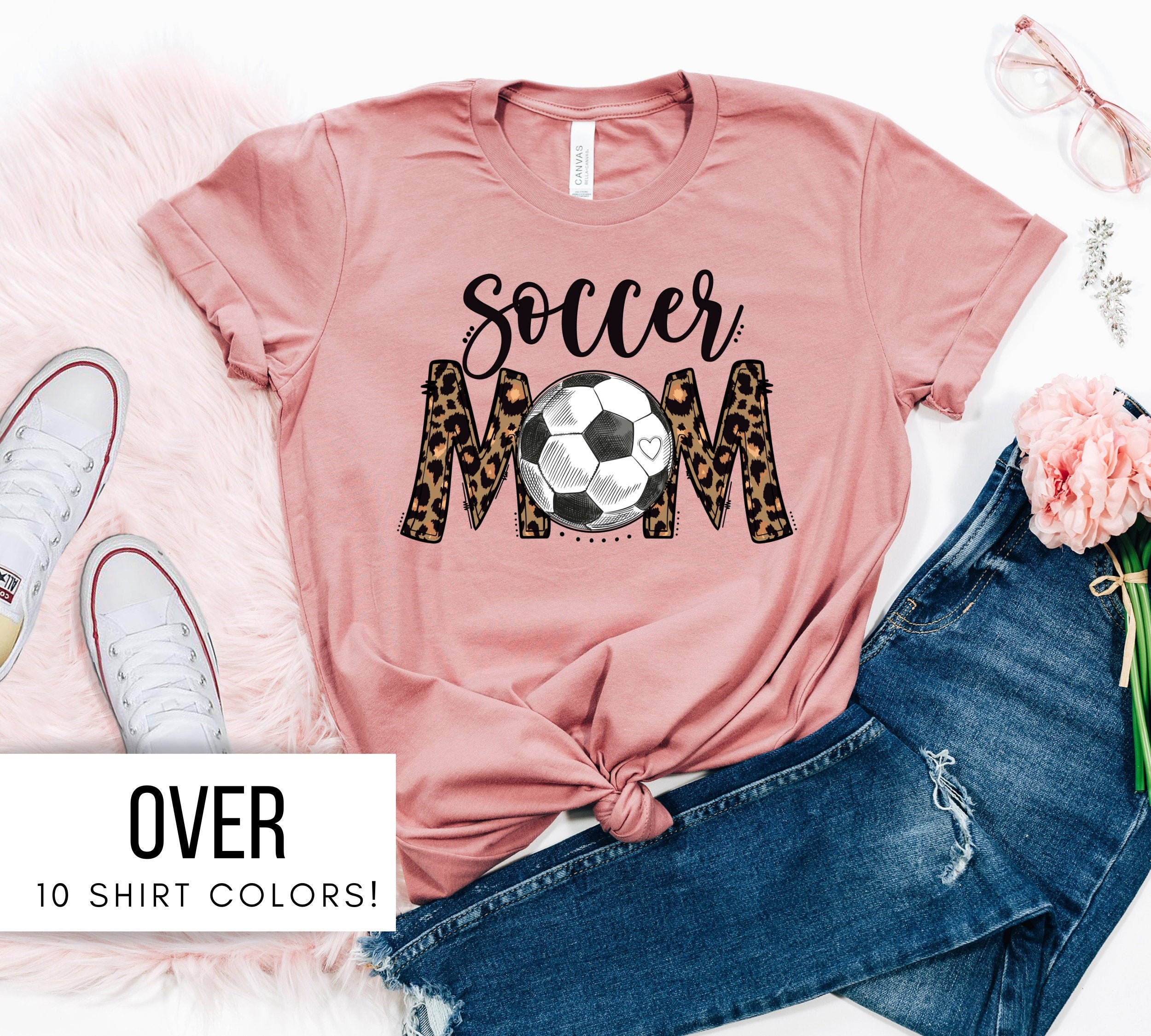 Soccer Mom Shirt for Mom Soccer Mom Tshirt for Women Cute image photo