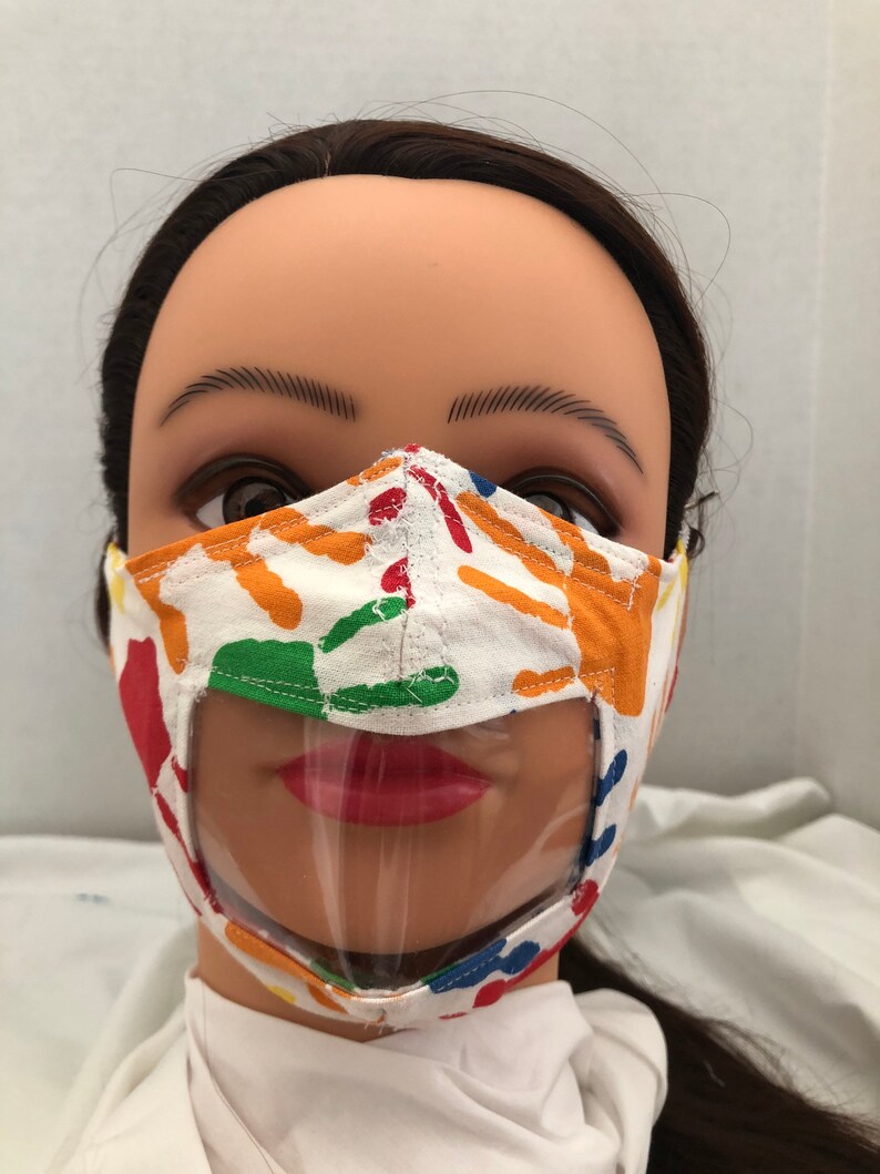 Clear Window Face Mask Etsy