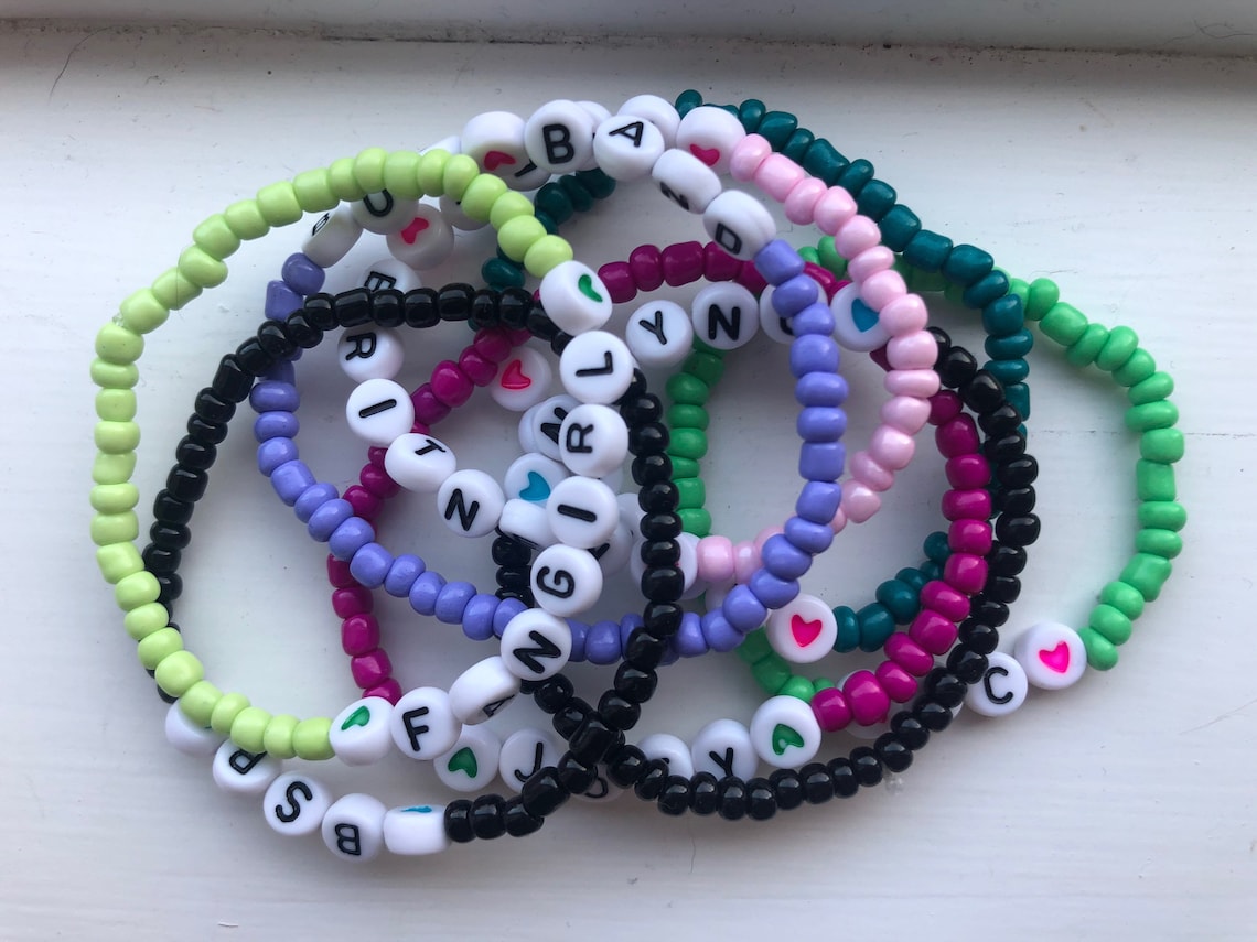Custom 90's Bead Bracelets NSYNC Backstreet Boys Etsy