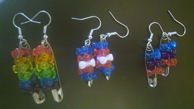 Gay Earrings LGBT Pride Earrings Bi Earrings Rainbow Earrings Trans Earrings Safety Pin Earrings