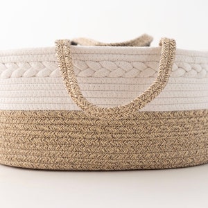 Nappy Caddy - Diaper Storage Basket Organiser - Natural