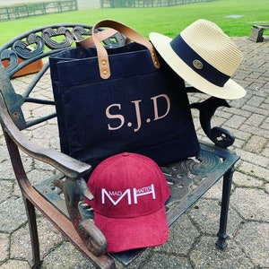 Monogrammed stylish Jute bags