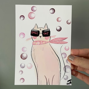 Cool Cat Art Print