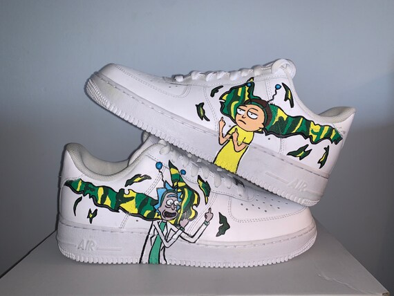 nike air force 1 custom rick and morty