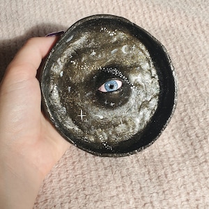 Handmade clay incense holder