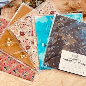 Handmade Eco Beeswax Food Wrap Single Large Size: Reusable, Biodegradable