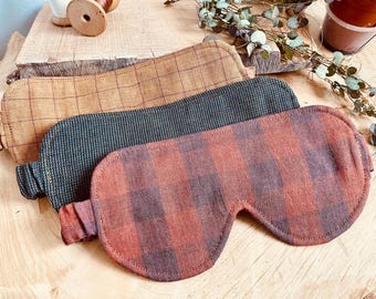 Blackout Sleep Mask Linen Eye Mask for Travel & Meditation