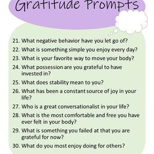 100 Meaningful Gratitude Prompts, Gratitude Questions, Writing Prompts ...